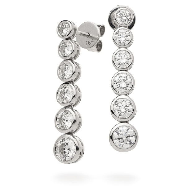 Tiffany & Co Jazz Triple-bar Diamond Drop Earrings in Platinum – QUEEN MAY