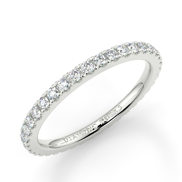 0.50ct Round Brilliant Cut Micro Set Full Eternity Ring