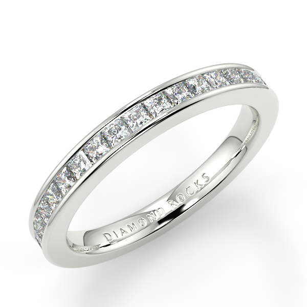 1.00ct Princess Cut Channel Set Full Eternity Ring